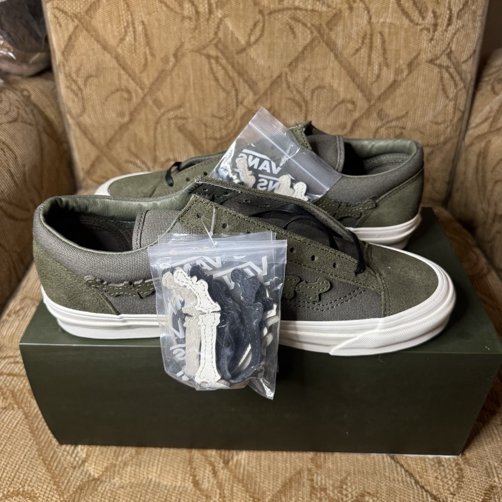 BLENDS X VANS VAULT OG STYLE 36 LX GREEN MAGIC TAPE - Men's 10 NEW - Picture 2 of 7